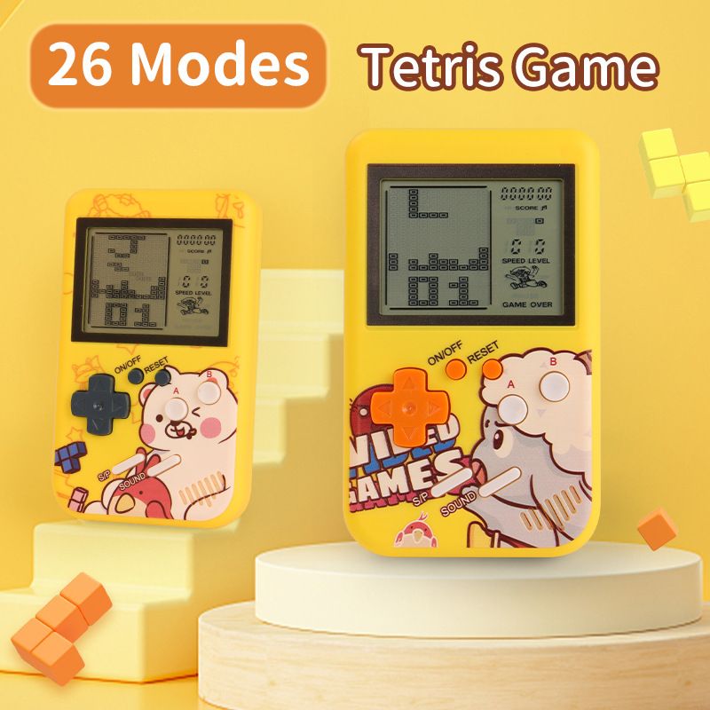Console di gioco Tetris retrò classica con grande schermo 4:3 - Dispositivo di gioco portatile per bambini e adulti degli anni '80_voghion.com