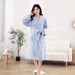 Mekani kućni ogrtač od mikro flisa, plišani dugi spa ogrtač, upijajući ogrtač_voghion.com