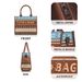 ethnic literary style printed mother and child bag large capacity tote bag storage travel shoulder messenger bag_voghion.com