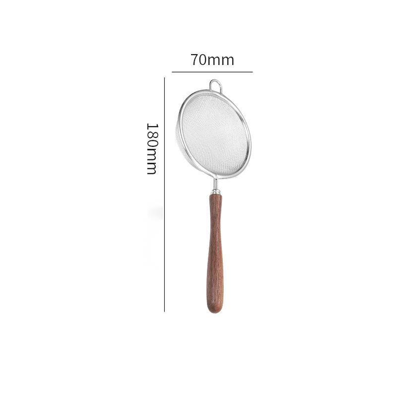 304 Stainless Steel Mesh Juice Baby Food Soy Milk Bird's Nest Flour Oil Residue With Ears Leaf Strainer Tea Filter_voghion.com