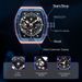 CURREN Brand Multifunctional Sports Luminous Quartz WristWatch Silicone Strap Waterproof Tonneau Shape Watch For Men_voghion.com