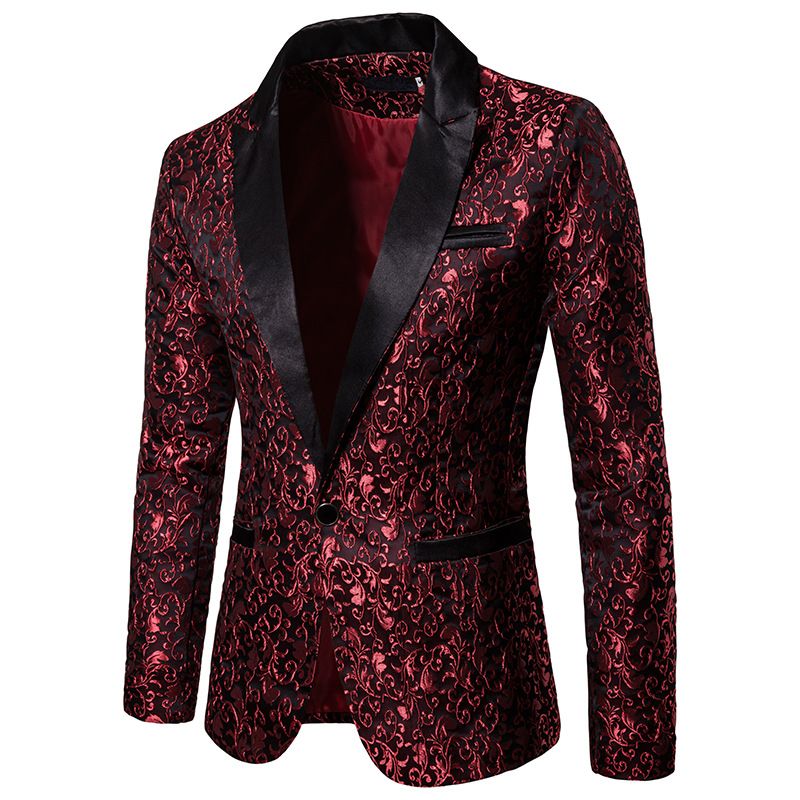 Abbigliamento maschile stile maschile autunno e inverno colore corpo jacquard design moda abbigliamento formale giacca da uomo con risvolto XZ32_voghion.com