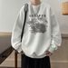Men's Heavyweight Crewneck Sweatshirt – Oversized Fleece-Lined Pullover (Up To 5XL, Streetwear Essential)_voghion.com