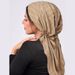 new round bubble arc tail hat Muslim Baotou hat milk silk pullover airplane hat_voghion.com