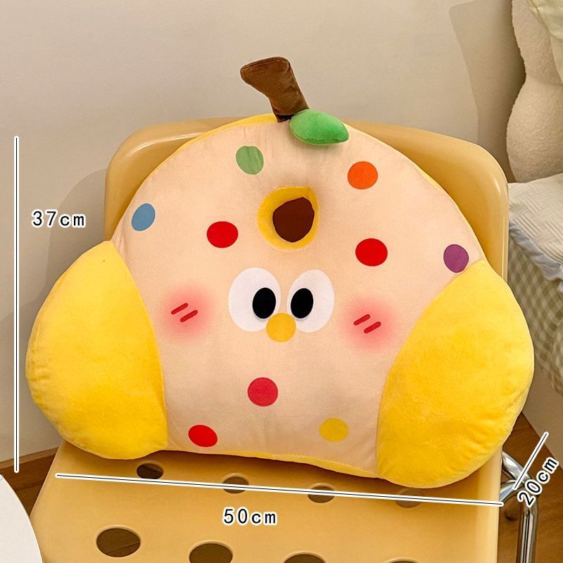 Encosto lombar para escritório, artefato para estação de trabalho, suporte de cintura, almofada para cadeira de estudante, cama, sofá, travesseiro_voghion.com
