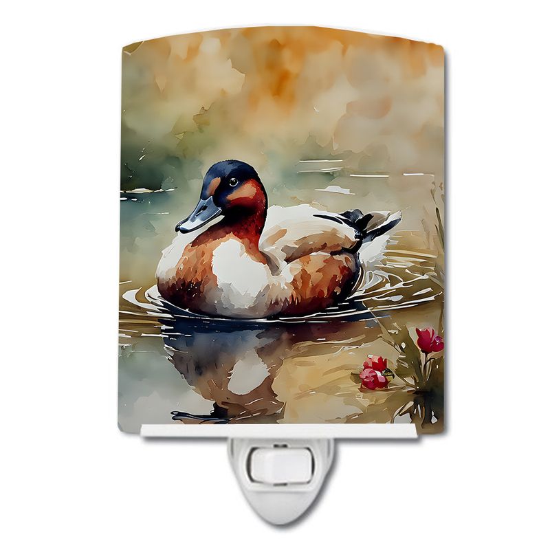 NEW Canvasback Ceramic Night Light Compact, UL-Certified, Ideal for Bedroom, Bathroom, Nursery, Hallway, Kitchen, 6x4x3, Multicolor_voghion.com