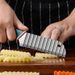Für Küche Cortador De Patatas Fritas Para Hacer Patatas Fritas, Cuchillo Ondulado Deacero Inoxidierbar, Cuchillo De Cocina_voghion.com