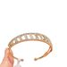 Bracciale con zirconi in vero oro placcato elettrolitico micro-intarsiato colorato Bracciale con temperamento semplice cavo versatile di lusso leggero e semplice_voghion.com