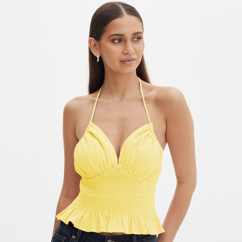 Women's New Sleeveless Vest Wearing Sexy Spicy Girl Top Off The Back Hanging Neck Pure Desire BM Sling_voghion.com