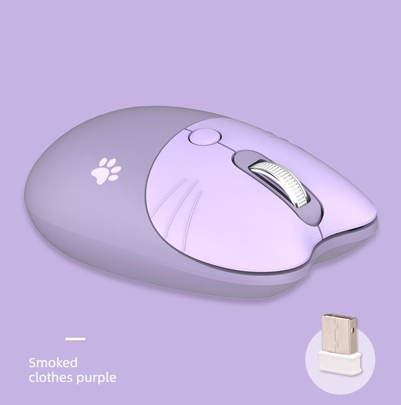 Mofii Bass Cute Girl Cat Wireless Mouse_voghion.com