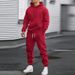 Lässiges Sportbekleidungsset für Herren – Atmungsaktiver Kapuzenpullover und Jogginghose mit elastischer Taille für ganztägigen Komfort (mehrere Farben)_voghion.com