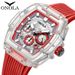 Nuovo orologio ONOLA Moda Nuova custodia trasparente Orologio da uomo impermeabile multifunzionale con luce notturna Popolare per le donne_voghion.com