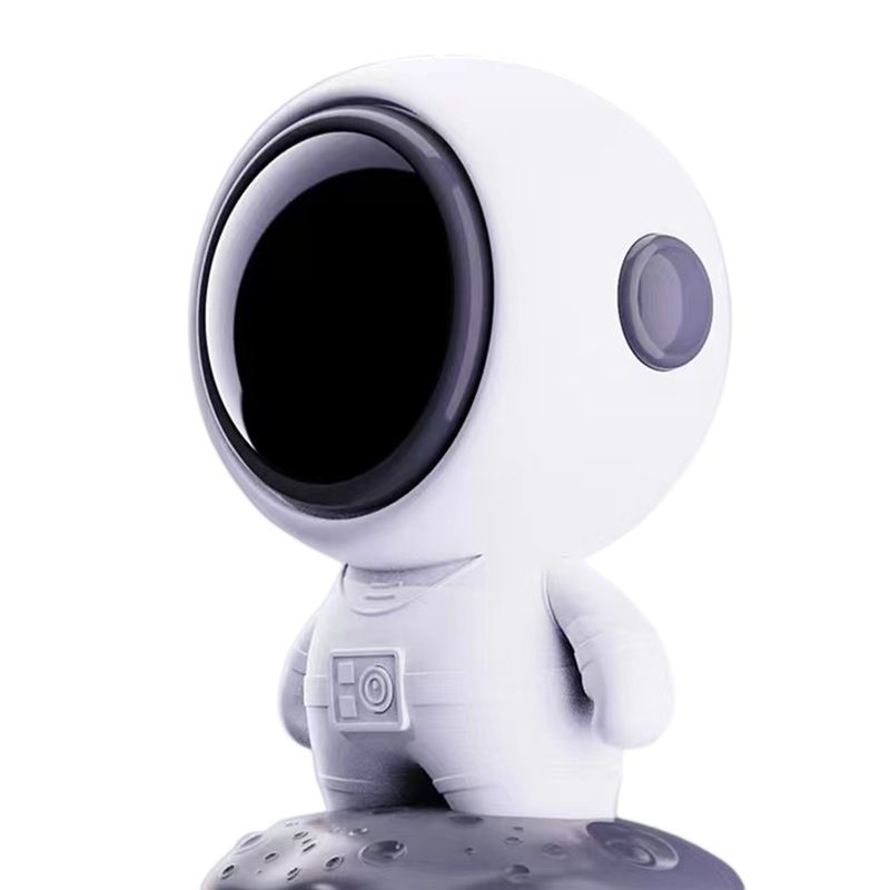 Caixa de som Bluetooth sem fio com tema de astronauta - Caixa de som portátil de mesa com graves de alta fidelidade e luz LED (presente perfeito para uso doméstico e externo)_voghion.com