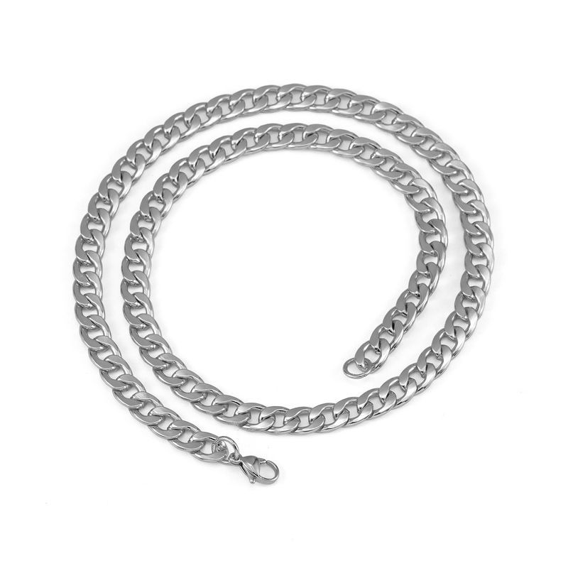 New NK 7mm Gold Men's Necklace Hip Hop Style Cuban Chain DIY Jewelry Accessories_voghion.com