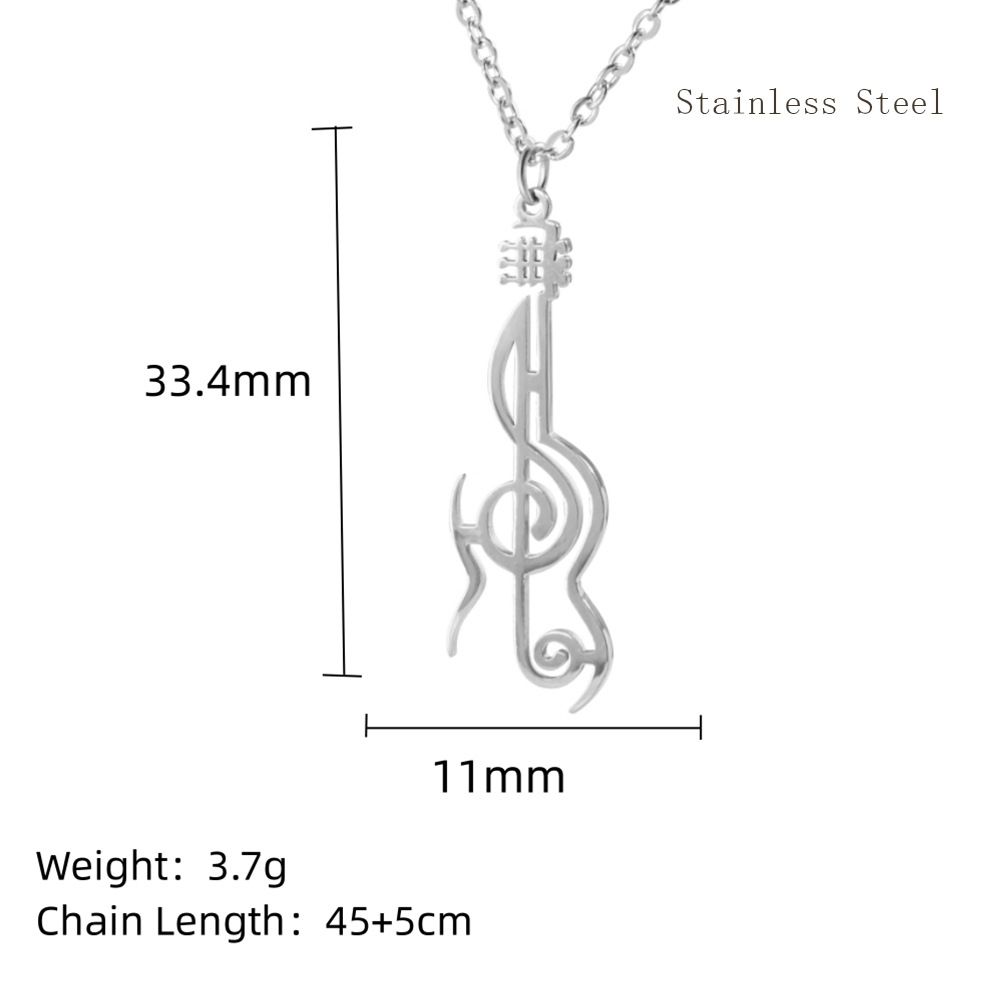 Kadın Kolyeleri Yaratıcı Müzik Serisi Müzik Aletleri Film Kamera Gitar Piyano Keman Teller Nota Kolye Klavikula Kolye_voghion.com