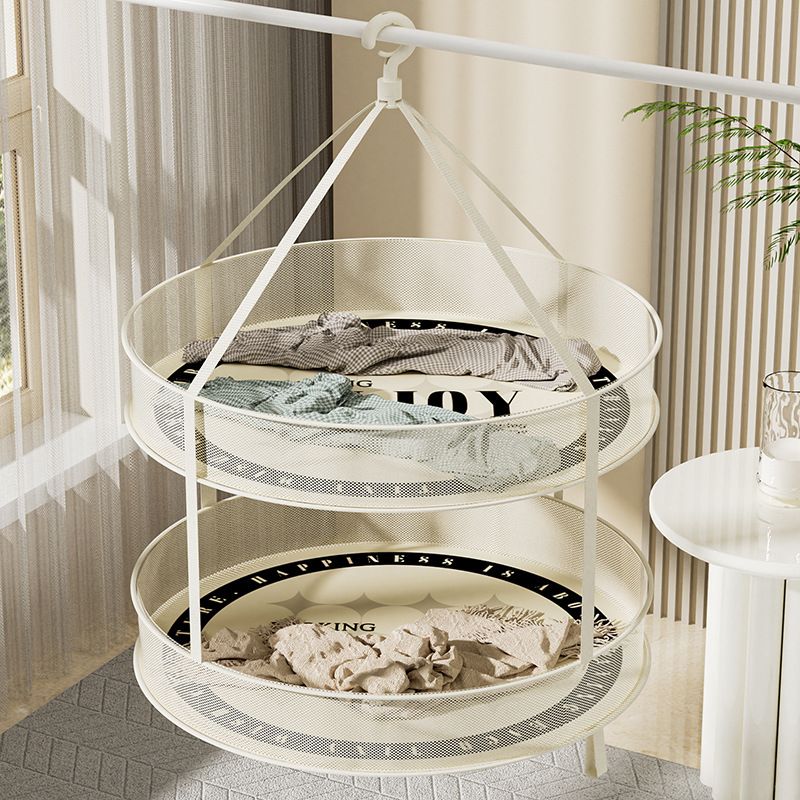 Multifunktionaler Korb, Netz, Gestell, flache Unterwäsche, Netztasche, Sockenwerkzeug, Trockenkorb für Haushaltskleidung_voghion.com