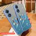 Funda con soporte de mariposa y revestimiento brillante para OPPO A58 A95 A78 A57S A54 5G A52 A53 A17 Reno 11 10_voghion.com