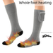 Kış Sıcak USB Şarjlı Uzun Tüp Soğuğa Dayanıklı Açık Hava Kayak Bisiklet Elektrikli Isıtma Çorapları_voghion.com