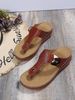 Schicke Damen Wedges Retro Flip-Flops Strand Hausschuhe_voghion.com