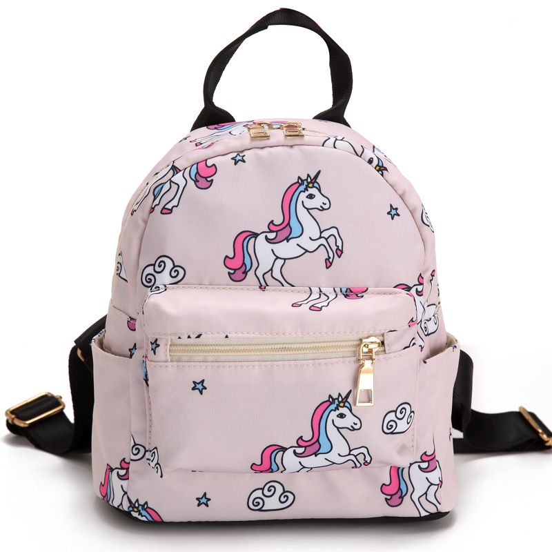 casual backpack small double back popular pattern unicorn Flamingo cactus hot sale color ladies_voghion.com