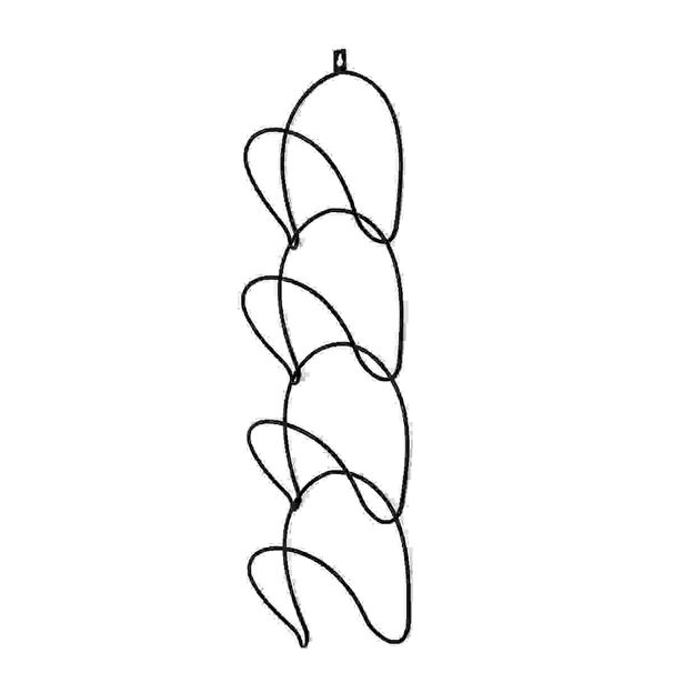 Ganci da viaggio multifunzionali per la casa, appendiabiti in ferro, appendiabiti portatile per interni ed esterni, NERO_voghion.com