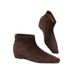 2024 Summer New Minimalist Zipper Square Toe Wedge Height Increasing Ankle For Women Old Money Style Short Boots_voghion.com