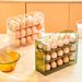 Kitchen Large Capacity Egg Fridge Storage Box - Portable Multi-Layer Egg Tray Organizer, Auto Opening/Closing Egg Holder_voghion.com
