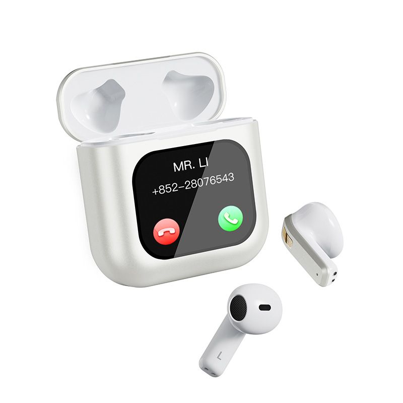 Music Festival K1 okos Bluetooth fülhallgató vezeték nélküli EMC hívás zajcsökkentő funkció LCD fülhallgató Apple fejhallgatóhoz_voghion.com