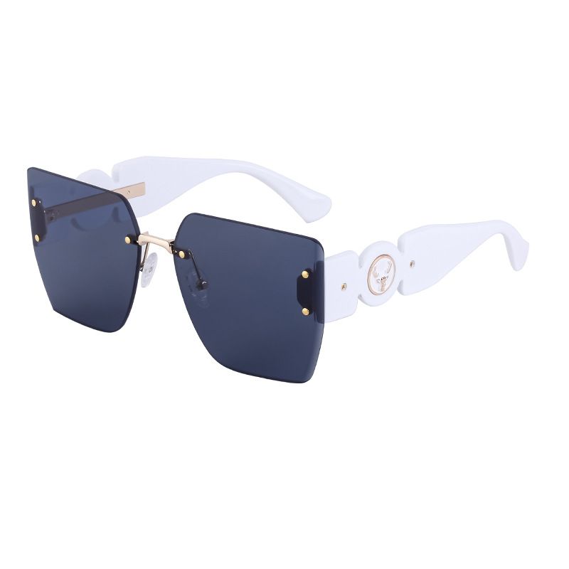 European and American fashion large-frame sunglasses for women, trendy frameless cut-edge sunglasses for women, sunglasses cross-border wholesale_voghion.com