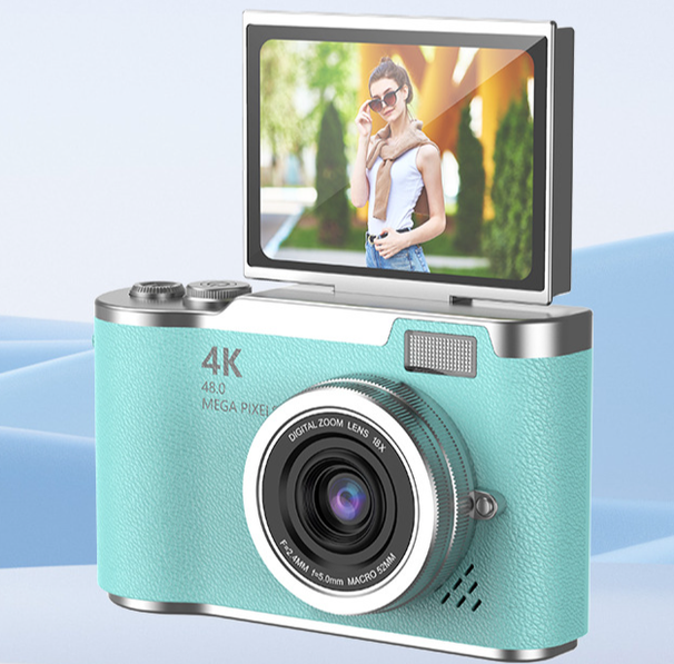 4K-Digitalkamera, hochauflösende HD-Selfie-Funktion, Upload aufs Handy möglich, ideal für Studenten und Reisefotografen, Retro-CCD-Sensor_voghion.com