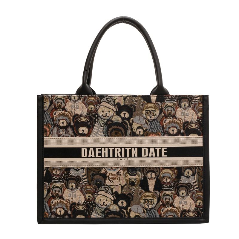Kleine Menge Design Stickerei große Tasche Damen Sommer 2023 neue Mode Pendler Einkaufstasche große Kapazität Umhängetasche_voghion.com