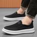 Men's Classic Retro Low-Top Canvas Sneakers - Lightweight Breathable Casual Shoes For Everyday Wear With Comfortable EVA Insole & Durable PVC Outsole_voghion.com