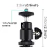 Camera Accessories 1/4 Hot Shoe Adapter Cradle Ball Head With Lock For Camera Tripod LED Light Flash Bracket Holder Mount_voghion.com