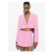 Women's clothing short suit collar jacket + wide pleated mini skirt fashion suit_voghion.com