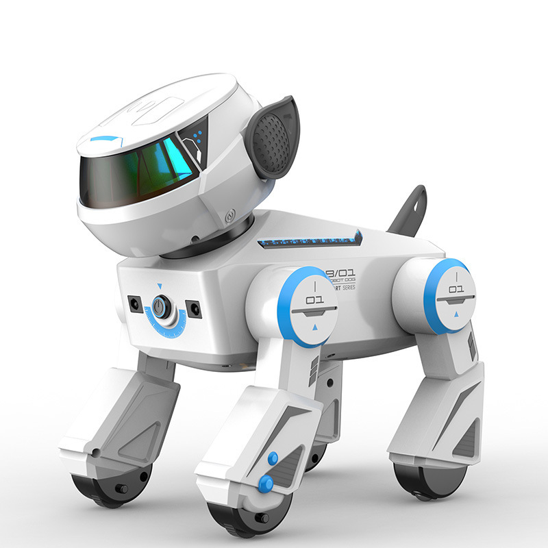 AI Smart Robotic Dog - Programmable Bluetooth Robot With Gesture Control Touch Sensors & Music Playback (Interactive STEM Toy For Kids)​_voghion.com
