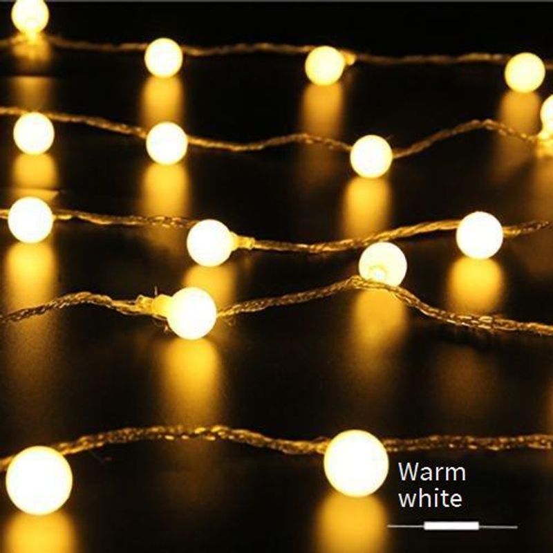 Luci a sfera a LED per esterni - Luci fatate impermeabili con telecomando per campeggio, giardino e decorazioni per feste (bianco caldo/bianco freddo/cambio colore)_voghion.com