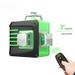 Self-Leveling Green Beam Laser Level – 12/16 Line Cross-Line Alignment Tool For Wall Mounting, Tile Laying & Construction_voghion.com