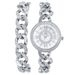 Orologio al quarzo da donna con bracciale tempestato di diamanti_voghion.com