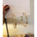 Hot Selling Classic Creative Exaggerated Metal Women's Fashionable Earrings High-end Sense Earrings Geometric Temperament Circle Earrings Accessories_voghion.com