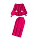 Women's Clothing French high end sense of the queen light mature style fashion suit female autumn and winter puff sleeve shirt + high waist long skirt_voghion.com