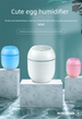 【Easter Limited】Egg Humidifier | 300ml USB Aroma Diffuser | 2 Mist Modes + 7-Color LED | Car/Home/Office Use (Pastel Blue/Pink)_voghion.com