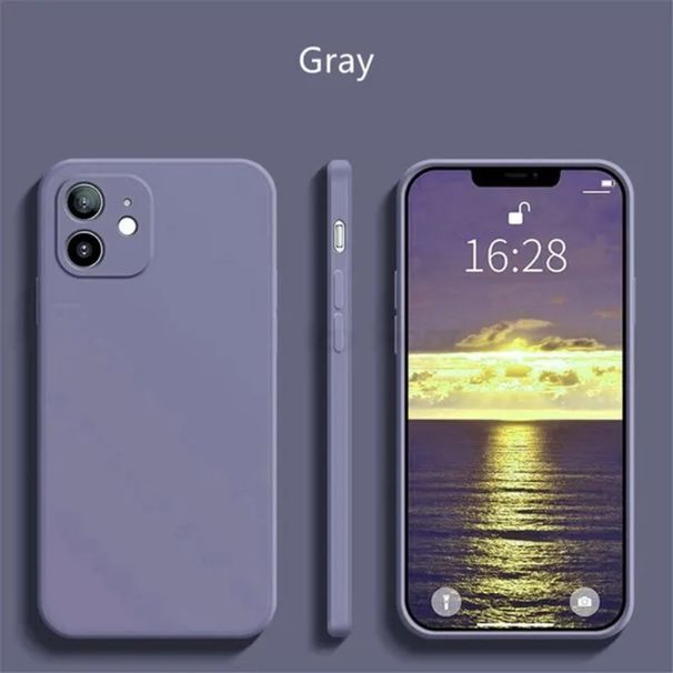 1PC Liquid silicone phone case, rubber soft candy, anti drop thin soft shell_voghion.com