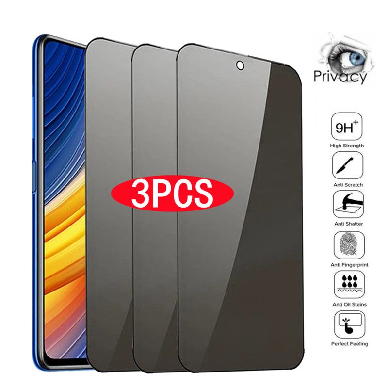 Xiaomi Hongmi Note 10 9 8 Pro 9s 10s 8T 9T Anti-Spy-Hartglas, geeignet für Poco X3 Pro NFC F3 M3_voghion.com