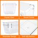 Bins Desk Trays 25Pcs Set Drawer Storage Clear Plastic Dividers Organizers 4 Drawer Sizes_voghion.com
