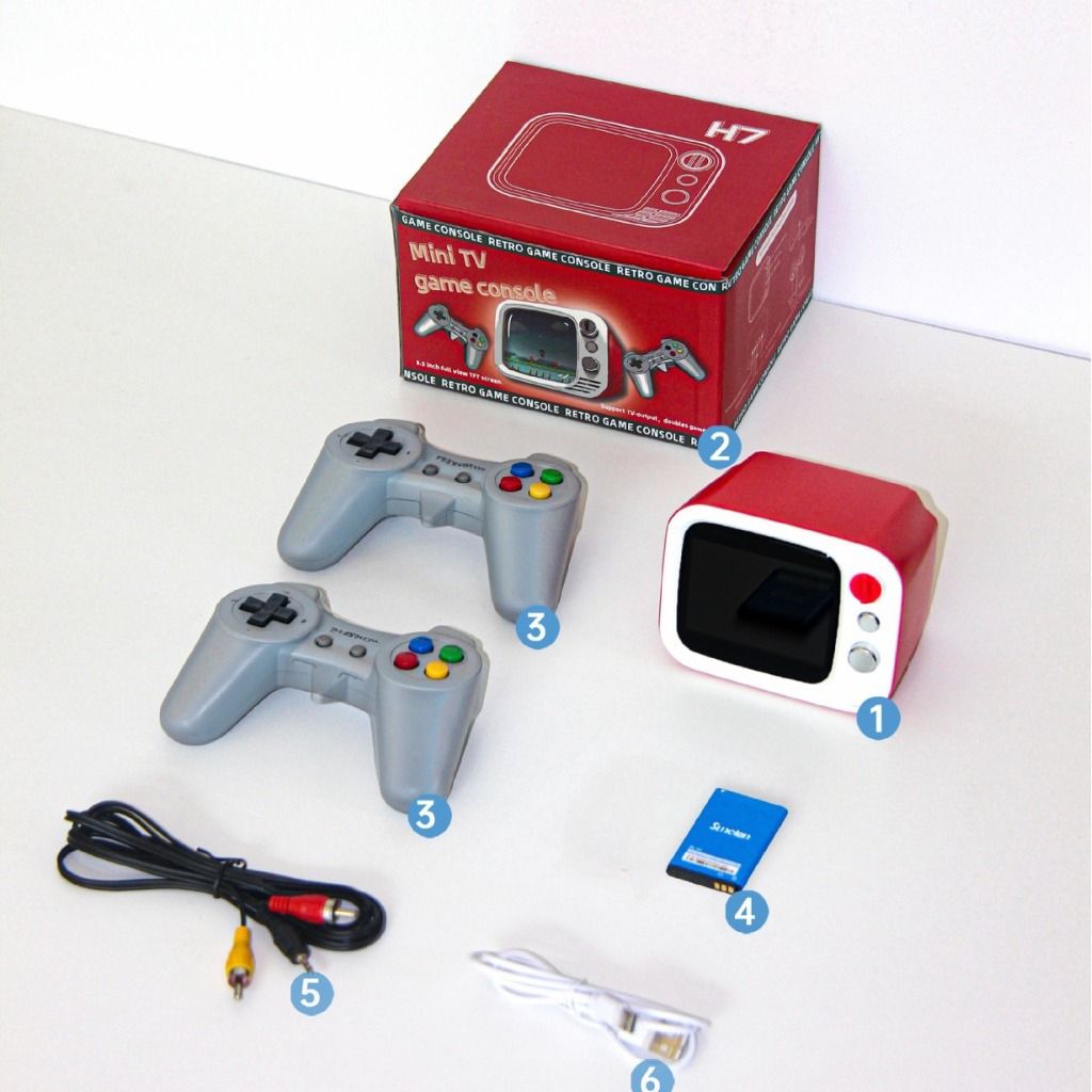 Mini console de jeu sans fil H7 à deux lecteurs pour la maison, cadeau tendance_voghion.com