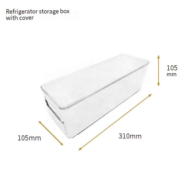 Transparante opbergdoos - Multifunctionele organizer voor op het bureau, koelkast en huishoudelijke artikelen_voghion.com