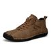 2401 Microfiber Men's Casual Boots Khaki, Choose Size And Tell Seller_voghion.com
