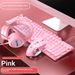 GX320Z Gaming Keyboard – Wired RGB Backlit, 104-Key Full Layout, Splash-Proof Design, Mechanical Feel Membrane Switches, Pink/White Two-Tone Color_voghion.com