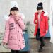 Cappotto invernale in cotone per bambine, con cappuccio e maniche lunghe, in stile coreano, per bambini di taglia media e grande_voghion.com