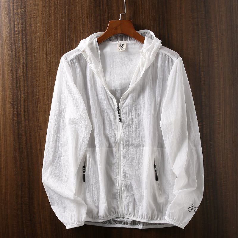 Suitable For All Seasons Lightweight Breathable Spring Summer Men's Portable Casual Thin Hooded Sun Protection Skin Jacket_voghion.com